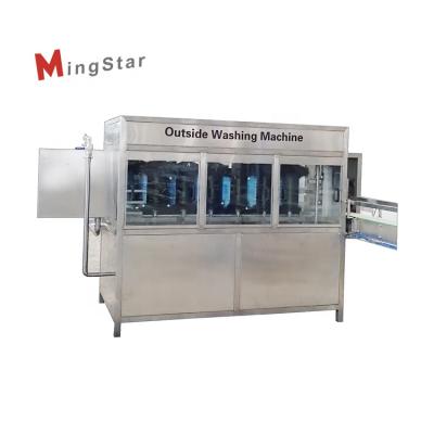 China Automatic Outdoor Beverage Washing Machine For 5Gallon Bottled Water Production Line for sale