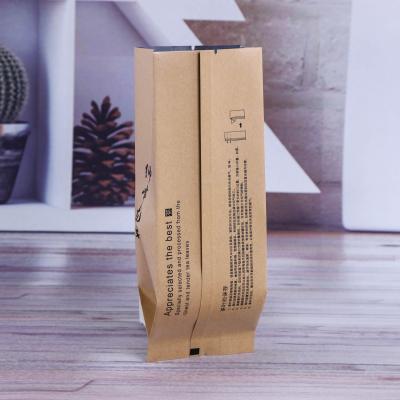 China Recyclable Tea Bag Wholesale Customized Small Kraft Paper Packaging Bag Follicular Tea Outer Packaging Bag for sale