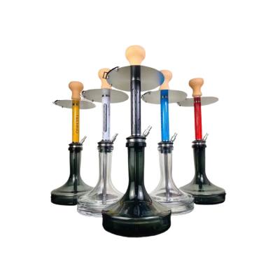 China New type soomth 2022 germany aluminum hookah colorful techno glass shisha for sale