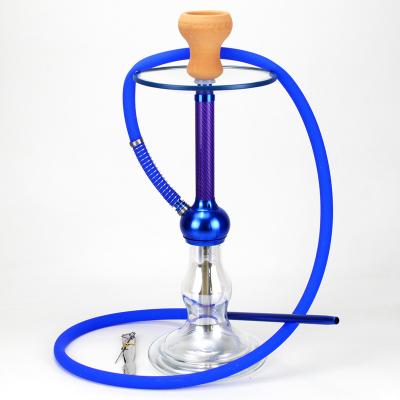 China New Durable Medium Carbon Hookah Portable Aluminum Shisha Hookah Set With Bottle for sale