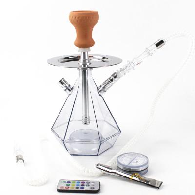 China ALLOY Factory Wholesale 2 Pipes Smoking Accessories China Shisha Portable Acrylic Hookah for sale