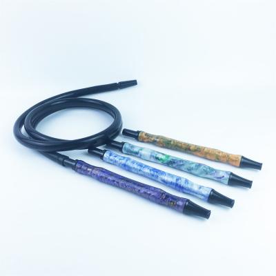 China soomth Colorful Matte Silicon Rubber Raw Material Shisha Disposable Hookah Hose With Aluminum Hookah Shisha Mouthpiece For Smoking for sale