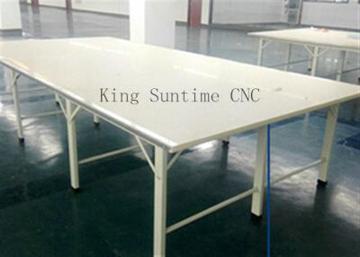 China Stainless Steel Edge Fabric Spreading Table , Garment Cutting Table Processing Customization for sale