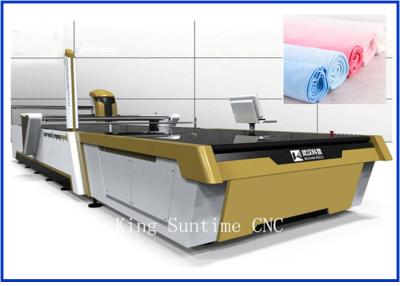 China Big Size Bed Sheet Cutting Machines , Varied Tatting Fabric Cutting Equipment 5000kg for sale