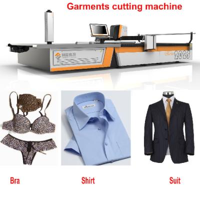 China CNC 1.7m Knit Fabric Cutter Knife Cutting Machine For T-Shirt / Suit / Pants / Bra for sale