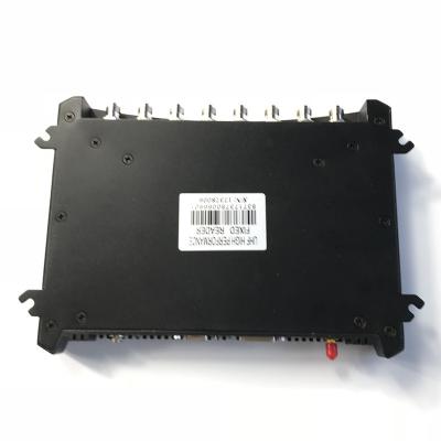 China ABS+PC Impinj R2000 Module 8 RFID Port Fixed Reader ZK-RFID408 ISO18000 6C/6B Tag For Pallet Management for sale