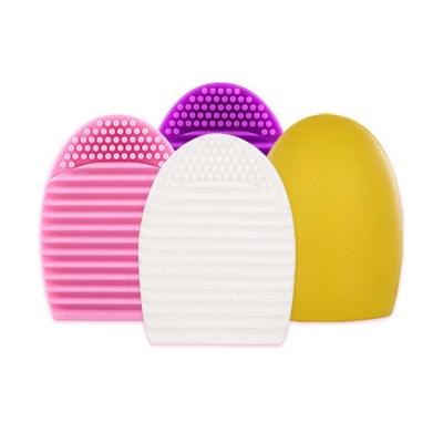 China Clean Brush Makeup Brush Cleaning Egg Cleaner Tool, Rubbing Plate, Silicone Rubbing Pad for sale