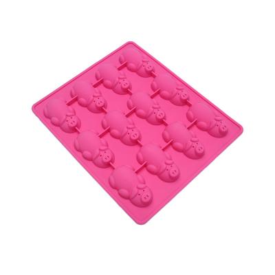 China Viable Little Pigs Molds Silicone Mold Fondant Molds Cake Stand Chocolate Mold Cupcake Paper Cake Decorating Tools for sale