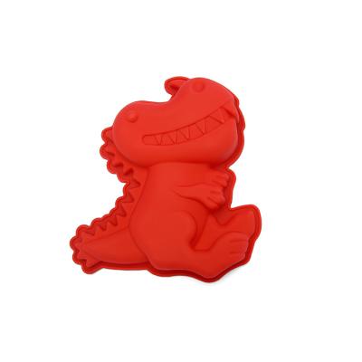 China Viable Silicone Dinosaur Cake Mold 3D Dinosaur Cake Mold Jelly Mold Chocolate Candy Sugar Cookie Mold Cake Decoration for sale