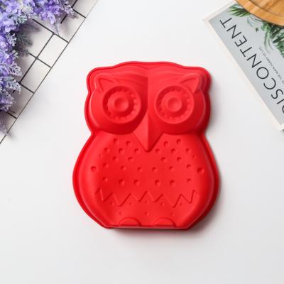 China New Model Viable Silicone Owl Cake Mold Christmas Series Chocolate Mold for sale