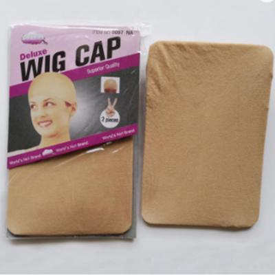 China Wear Wigs 2 Pcs/Package Net Wholesale Adjustable Wig Cap For Making Wigs Lace Up Black Brown Braid Bottom Wig Caps for sale