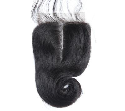 China 100% Virgin Indian Remy Indian Remy 4x4 Lace Closure Funmi Hair Egg Loop Frontal Hair Cuticle Aligned Closure Cheap Price for sale