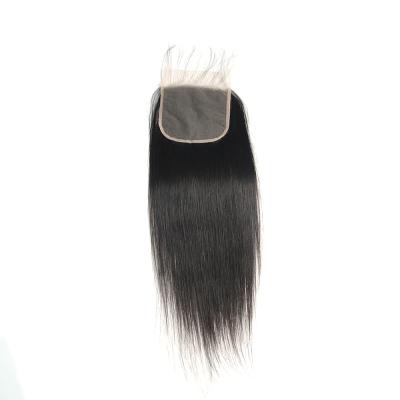 China 100% Virgin Hair Lace Closure With Bundles HD Transparent Indian Hair 4x4 5x5 Lace Closure for sale