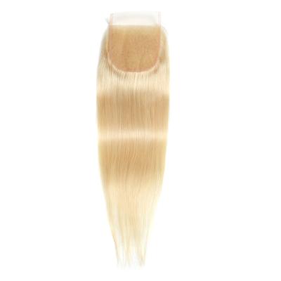 China Cheap 100% Brazilian Virgin Human Hair Cuticle Aligned 613 Swiss Lace Closure And Headband Human Hair 4x4 2x6 5x5 13x4 13x6 360 Frontal Closure for sale