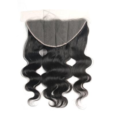 China Hot Selling 100% Swiss Virgin Human Hair 13x4 13x6 Cuticle Aligned Human Hair 13x4 13x6 Lace HD Body Wave HD Lace Frontal With Baby Hair for sale