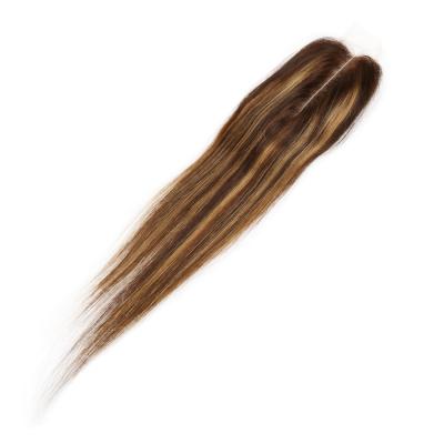 China 100% Virgin Malaysian Kim Human Hair Mink Closure P4/27 No Tied Cuticle Aligned 2X6 Virgin Hair Closures for sale