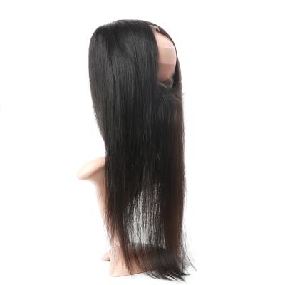 China Cheap Closures Silky Straight And Virgin Hair Frontal Closure Hair Piece Frontal Ear To Ear 360 Lace Headbands Closure With Baby Hair for sale