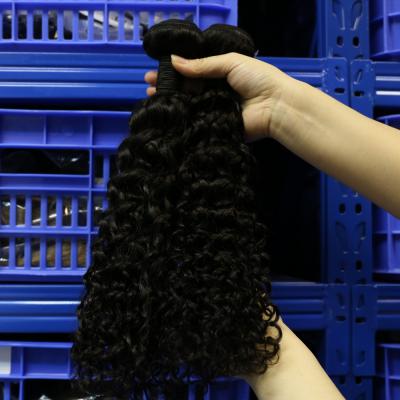 China 100% Natural Unprocessed Deep Curly Human Hair Extensions Deep Curly Hair Bundles for sale