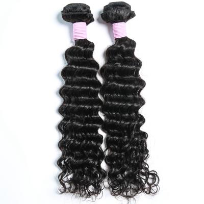 China 100% Deep Wave Hair Bundles Remy Human Hair Weave Brazilian Virgin Deep Wave Hair Bundles With Headband for sale