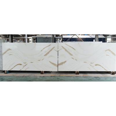 China Large Slabs Calacatta Modern Good Quality Quartz Stone Kitchen Countertops Artificial Quartz Stone for sale