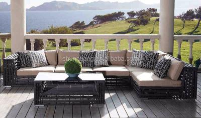 China Waterproof Patio Wicker Sofa Sets Outdoor Furniture Rattan Sofa Rattan Sofa Sets for sale