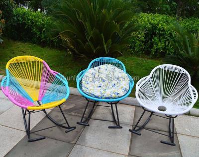 China Water Proof New Arrival Acapulco Wicker Chair Candy Furniture Balcony Rattan Outdoor Chair for sale