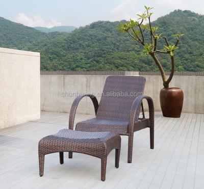 China Eco - Friendly Convertible Double Lounge Furniture Outdoor Beach Chair for sale