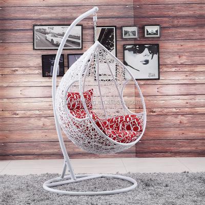 China Leisure Style Outdoor PE Rattan Garden Swing Chair Egg Chair 	Rattan Swing Chair for sale