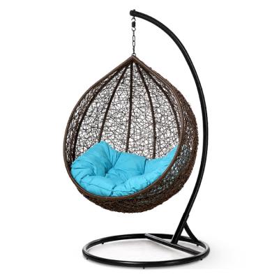 China Leisure Style Water Swing Chair Egg Drop Shaped Wicker Chair Hanging Chair for sale