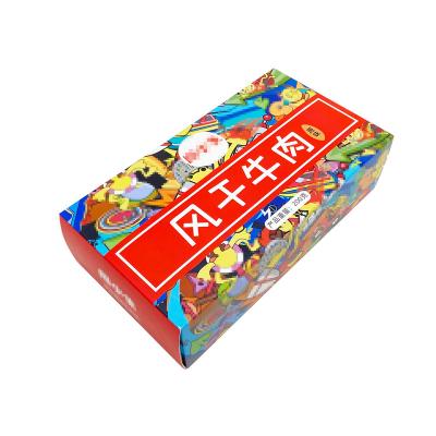 China Recyclable factory direct printing and production of red food packaging boxes for sale