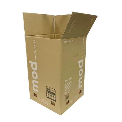 China Wholesales Logo Custom Recyclable Shipping Carton Large Size Rectangle Cardboard Murah Movable Corrugated Box Instachill Box for sale