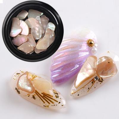 China New Arrival Mermaid Nail Art Decoration Abalone Slice Shell Nail Salon Natural Products DIY Nail Art TSZS for sale