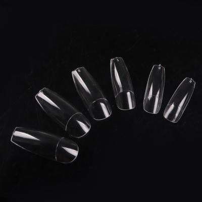 China TSZS Design 500pcs Coffin Nails Half Cover Acrylic False Nail Tips Ballerina Nails 10 Sizes For Nail Salons for sale