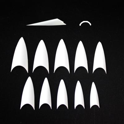 China Factory Price 500pcs False Nail Tips Half Edge French White Acrylic ABS Lady Cover for sale