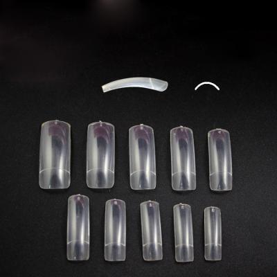 China Other TSZS Current Professional 500pcs ABS Acrylic False Nail Tips Fit Transparent Half Cover Art Fingernails Nail Suppliers for sale