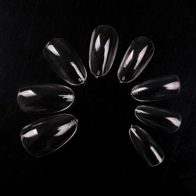 China NEW Fashion TSZS 500pcs/bag ABS Matte False Finger Round Shape Nail Tips Special Supplies Wholesale Short Oval Artificial Nails for sale