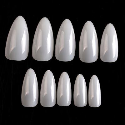 China TSZS Design Customized False Nail Tips Korea 500pcs/bag Press On Nail Tips Natural Almond Art Nail Tips Oval for sale