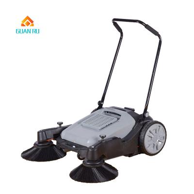 China Hotels Labor Lawn Sweeper Handpush Unpowered Folding Push Rod Road Sweeper for sale