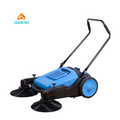 China Hotels Garden Road Sweeper / Path Leaf Walk Behind Helpless Street Handpush Sweeper for sale