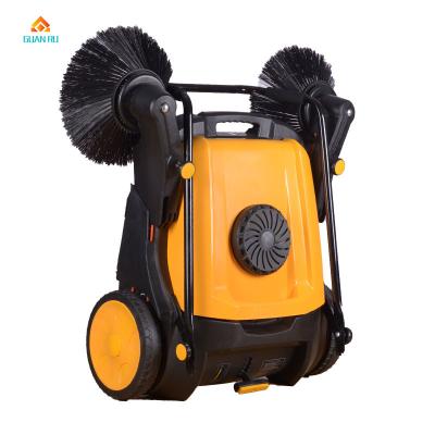 China Hotels Hand Push Mini Sweeper Mechanical Walk Behind Floor Sweeper for sale