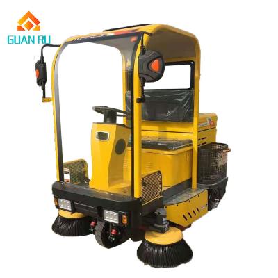 China Partially Enclosed Hotels Multifunctional Electric Tricycle Sweeper Three Brush Sweeper For School/Street/Park for sale