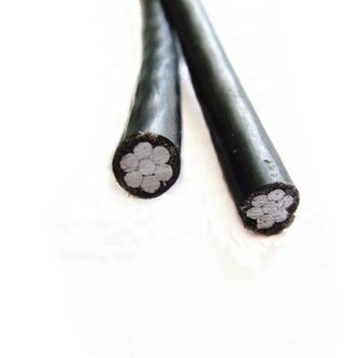 China 2*16mm2 AAC Overhead Conductor XLPE Insulation Aluminum Wire Twisted ABC Cable for sale