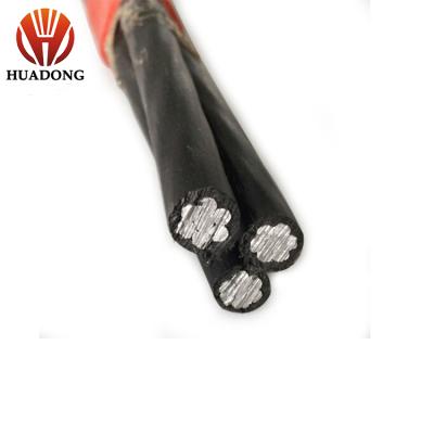 China Road Lighting Conductor Duplex /Triplex/Quadrupelx Service Drop Cable Low Voltage MV ABC Aerial Cable for sale