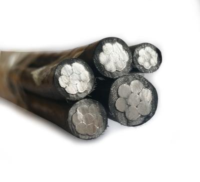 China Low Voltage 0.6/1kv Aluminum ABC Cable Aerial Utility Drop Insulation xlpe Aluminum Cable Price List for sale