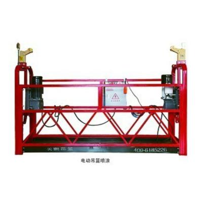 China Steel / aluminum panel zlp400 type building cradle / lifting platform for sale