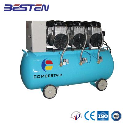 China ODM Design Oil Free Special Service 3 Cylinders Silent Oil Free Air Compressor for sale