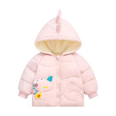 China stylish winter boys girl quilted jackets button up zipper children kids hood padded jacket stripper bubble coat WT03 for sale