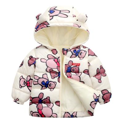 China New Winter Children's Clothing Children Waterproof Wram Jacket Girls Boys Thickened Cartoon Printed Space Short Coat WT06 for sale