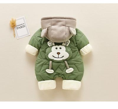 China Suppliers Polyester/Cotton Chinese Baby Cotton Winter Long Sleeve Rompers Boy Girl Thicken Warm Outwear Clothes for sale