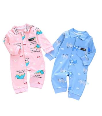 China 2021 high quality baby rompers cartoon printing cotton children's clothing rompers BBN-24 for sale